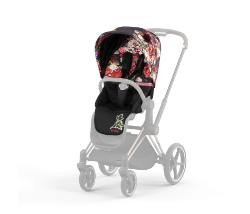 Cybex Priam 4.0 Spring Blossom Dark Pastaigu Bloks - Pastaigu daļas auduma pārvalks