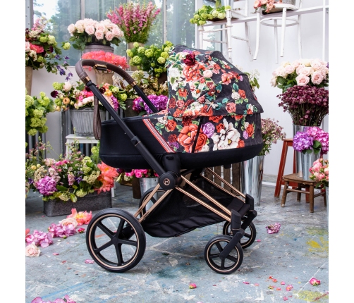 Cybex Priam 4.0 Spring Blossom Dark Люлька для коляски