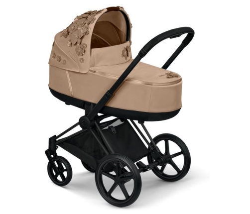 Cybex Priam E-Priam Lux Nude beige Simply flowers Люлька для коляски