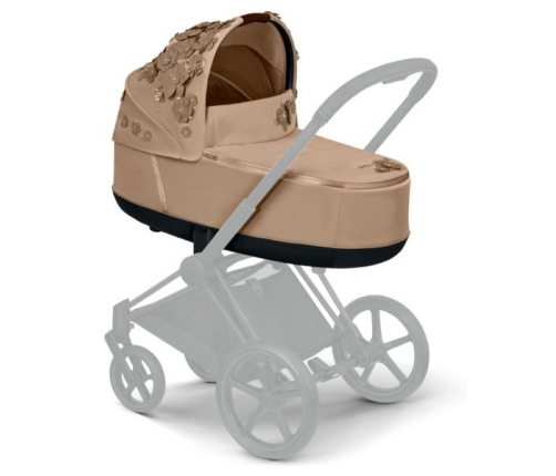 Cybex Priam E-Priam Lux Nude beige Simply flowers Люлька для коляски