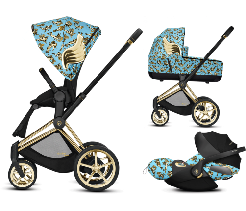 Cybex Priam Lux Cherub Blue by Jeremy Scott Ratu kulba