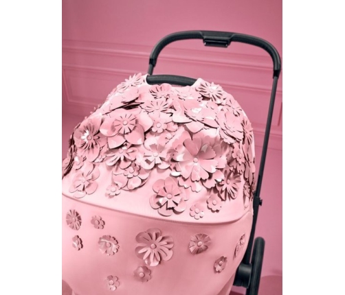 Cybex Priam Pale Blush Simply Flowers + Matt black frame Kulbu Rati