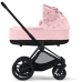 Cybex Priam Pale Blush Simply Flowers + Matt black frame Коляска с Люлькой