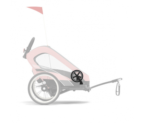 Cybex Zeno Bike Light Pink Спортивная Коляска для бега Лыж - Велосипедный прицеп 4in1