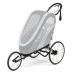 Cybex Zeno Black With Pink Details Рама для коляски для бега