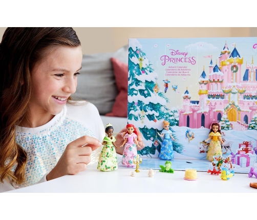Disney Princess Advent Calendar + 16 surprises HLX06 Adventes Kalendārs + 4 Lelles