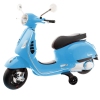 Детский скутер с аккумулятором Vespa 801 Blue