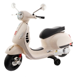 Детский скутер с аккумулятором Vespa 801 White