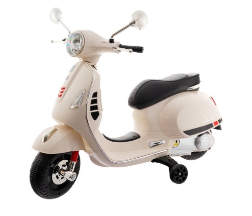 Детский скутер с аккумулятором Vespa 801 White