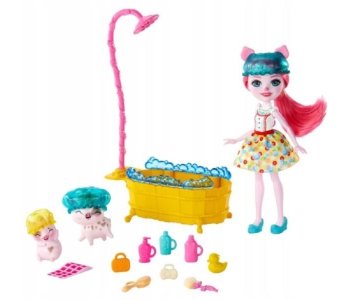 Enchantimals Bathtime Water Splash Petya Pig Lelle ar dzīvniekiem