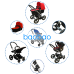 EuroBaby BaoBao Red standart Детская Коляска 2 в 1