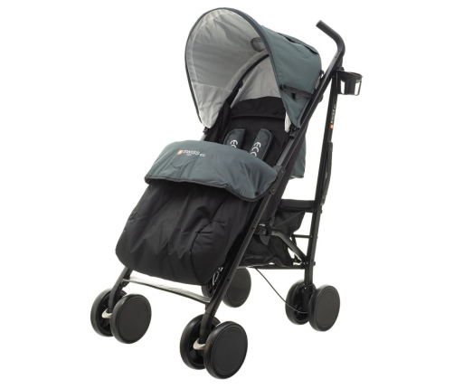 EuroBaby ECO SWISS DESIGN 300D Dark grey Sporta Ratiņi