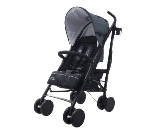 EuroBaby ECO SWISS DESIGN 300D Dark grey Sporta Ratiņi