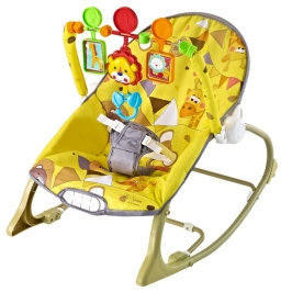 EUROBABY LITTLE DREAMER Giraffe yellow Шезлонг для детей