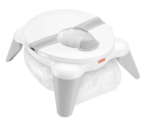 Fisher Price OTG Potty Grey 2in1 Детский Переносной горшок Насадка на унитаз 2в1