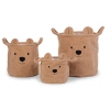 Корзина для хранения 3 шт. Childhome Teddy Beige