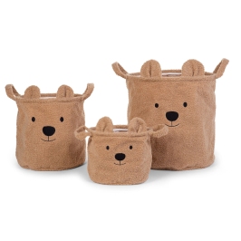 Корзина для хранения 3 шт. Childhome Teddy Beige