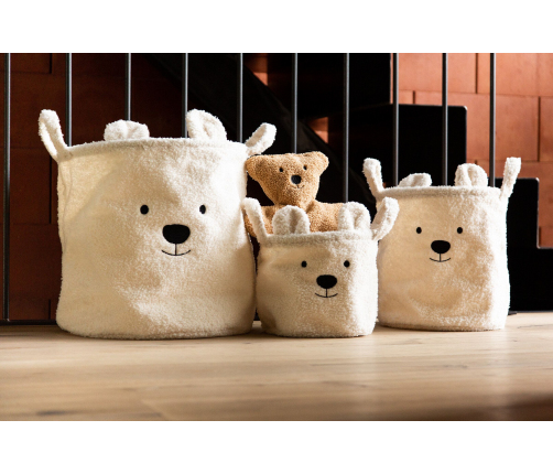 Grozs mantu uzglabāšanai 3 gb. Childhome Teddy Off white