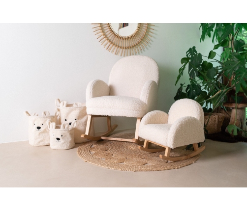 Корзина для хранения 30x30x30 Childhome Teddy Off white