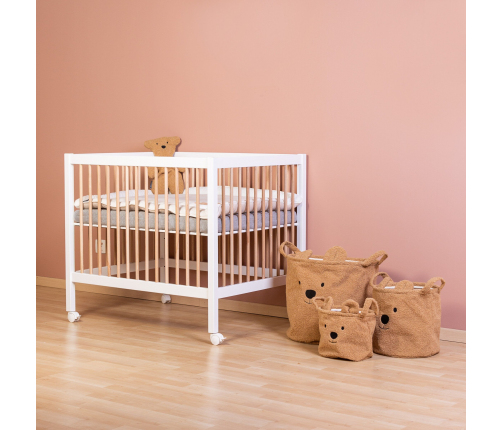 Grozs mantu uzglabāšanai 40x40x40 Childhome Teddy Beige