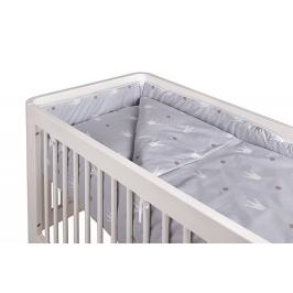 Постельное белье для колыбели пододеяльник+наволочка TROLL Royal Grey Bedding set for crib 2