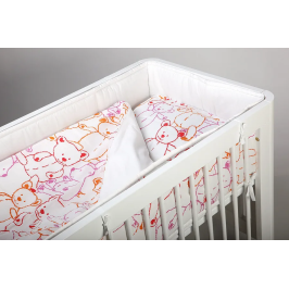 Gultas veļa virspalags+spilvendrāna TROLL Orange Teddy Bedding set for cot 2 Gultas veļa virspalags+spilvendrāna TROLL Orange Teddy Bedding set for cot 2