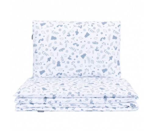 Gultas veļas komplekts no 2 daļām MamoTato White/blue 100x135