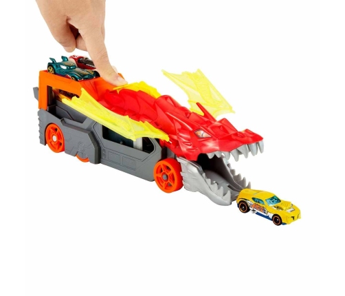 Hot Wheels Launcher Dragon Transporter GTK42