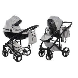 Junama Basic 06 Grey mist Bērnu Ratiņi 2in1