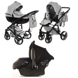 Junama Basic 06 Grey mist Bērnu Ratiņi 3in1 Junama Basic 06 Grey mist Bērnu Ratiņi 3in1