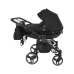 Junama Basic Duo 01 Black Dvīņu Ratiņi 2in1