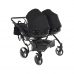 Junama Basic Duo 01 Black Dvīņu Ratiņi 3in1