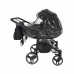 Junama Basic Duo 01 Black Dvīņu Ratiņi 3in1