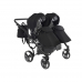 Junama Basic Duo 01 Black Dvīņu Ratiņi 3in1