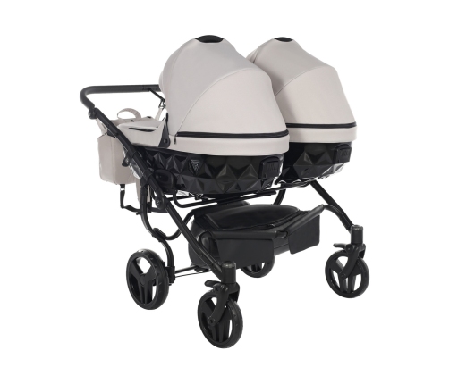 Junama Basic Duo 05 Clay Grey Коляска для двойняшек 3in1