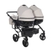 Junama Basic Duo 05 Clay Grey Коляска для двойняшек 3in1