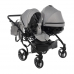 Junama Basic Duo 06 Grey Mist Dvīņu Ratiņi 2in1