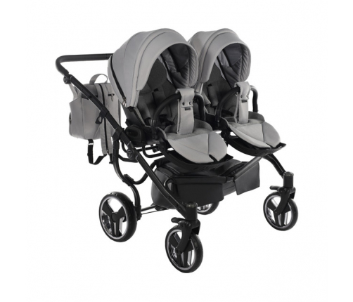 Junama Basic Duo 06 Grey Mist Dvīņu Ratiņi 2in1