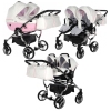 Junama Candy Duo 01 Pink Коляска для двойняшек 3in1