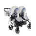Junama Candy Duo 02 Blue Коляска для двойняшек 2in1