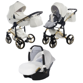 Junama Diamond Individual 04 White gold Детская Коляска 3in1 Junama Diamond Individual 04 White gold Детская Коляска 3in1