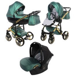 Junama Fluo Line Col.02 Green gold Детская Коляска 3 в 1 Junama Fluo Line Col.02 Green gold Детская Коляска 3 в 1