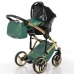 Junama Fluo Line Duo 02 Green Gold Коляска для двойняшек 2in1