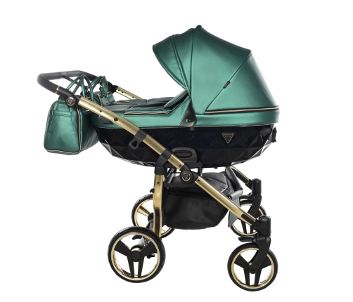 Junama Fluo Line Duo 02 Green Gold Коляска для двойняшек 2in1