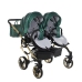 Junama Fluo Line Duo 02 Green Gold Коляска для двойняшек 2in1