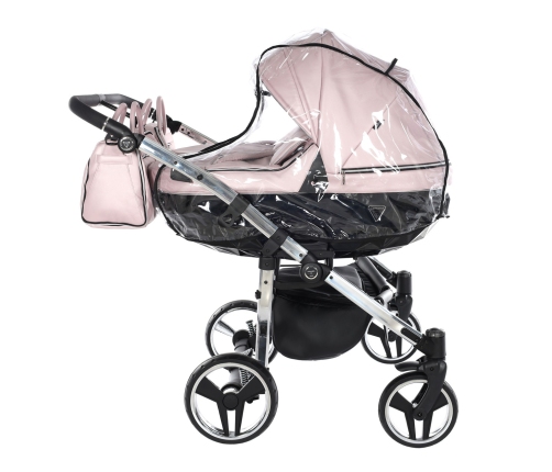 Junama Fluo Line Duo 06 Pink Silver Коляска для двойняшек 2in1