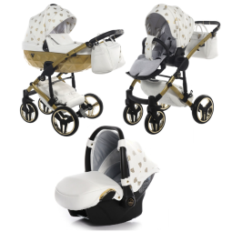 Junama Glow col. 2 White gold Bērnu Ratiņi 3 in 1 Junama Glow col. 2 White gold Bērnu Ratiņi 3 in 1