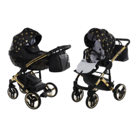 Junama Glow col.5 Black gold Bērnu Ratiņi 2 in 1 Junama Glow col.5 Black gold Bērnu Ratiņi 2 in 1