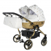 Junama Glow Duo 02 White Gold Dvīņu Ratiņi 3in1