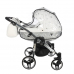 Junama Glow Duo 03 White Silver Dvīņu Ratiņi 2in1